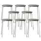 Contemporary Indoor Metal Bar Stool Backless Upholstered Bar Stool