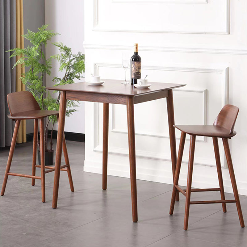 Contemporary Indoor Solid Wood Bar Stool Low Back Armless Stool Clearhalo 'Bar Furniture' 'Bar Stools' 'bar_stools' 'furn' 'furn_bar_stools' 'Furniture' 'Kitchen & Dining Furniture' 6556910