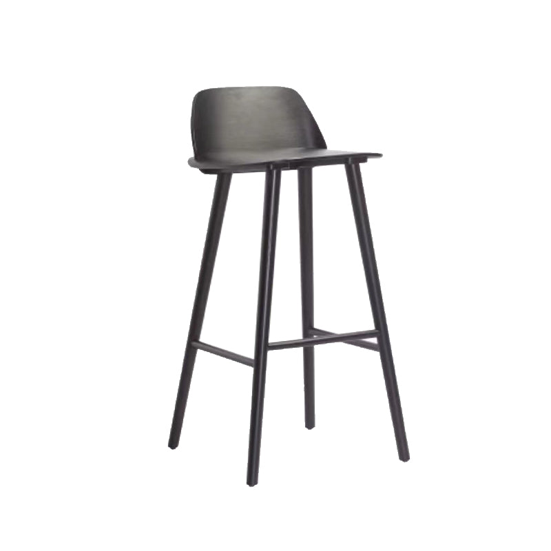 Contemporary Indoor Solid Wood Bar Stool Low Back Armless Stool Clearhalo 'Bar Furniture' 'Bar Stools' 'bar_stools' 'furn' 'furn_bar_stools' 'Furniture' 'Kitchen & Dining Furniture' 6556918