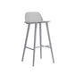 Contemporary Indoor Solid Wood Bar Stool Low Back Armless Stool Grey 1 Piece Clearhalo 'Bar Furniture' 'Bar Stools' 'bar_stools' 'furn' 'furn_bar_stools' 'Furniture' 'Kitchen & Dining Furniture' 6556920