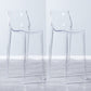 Industrial Armless Low Back Stool Acrylic Bar Stool for Living Room Clear 2 Piece Set Clearhalo 'Bar Furniture' 'Bar Stools' 'bar_stools' 'furn' 'furn_bar_stools' 'Furniture' 'Kitchen & Dining Furniture' 6557022