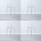 Industrial Armless Low Back Stool Acrylic Bar Stool for Living Room Clear 4 Piece Set Clearhalo 'Bar Furniture' 'Bar Stools' 'bar_stools' 'furn' 'furn_bar_stools' 'Furniture' 'Kitchen & Dining Furniture' 6557024