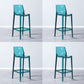 Industrial Armless Low Back Stool Acrylic Bar Stool for Living Room Green Clear 4 Piece Set Clearhalo 'Bar Furniture' 'Bar Stools' 'bar_stools' 'furn' 'furn_bar_stools' 'Furniture' 'Kitchen & Dining Furniture' 6557055