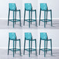 Industrial Armless Low Back Stool Acrylic Bar Stool for Living Room Green Clear 6 Piece Set Clearhalo 'Bar Furniture' 'Bar Stools' 'bar_stools' 'furn' 'furn_bar_stools' 'Furniture' 'Kitchen & Dining Furniture' 6557056