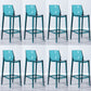 Industrial Armless Low Back Stool Acrylic Bar Stool for Living Room Green Clear 8 Piece Set Clearhalo 'Bar Furniture' 'Bar Stools' 'bar_stools' 'furn' 'furn_bar_stools' 'Furniture' 'Kitchen & Dining Furniture' 6557057