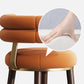 Glam Velvet Upholstered Bar Stool Indoor Low Back Armless Stool