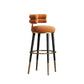 Glam Velvet Upholstered Bar Stool Indoor Low Back Armless Stool