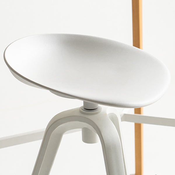 Low Back Plastic Swivel Bar Stool Industrial Armless Stool for Living Room Clearhalo 'Bar Furniture' 'Bar Stools' 'bar_stools' 'furn' 'furn_bar_stools' 'Furniture' 'Kitchen & Dining Furniture' 6557159