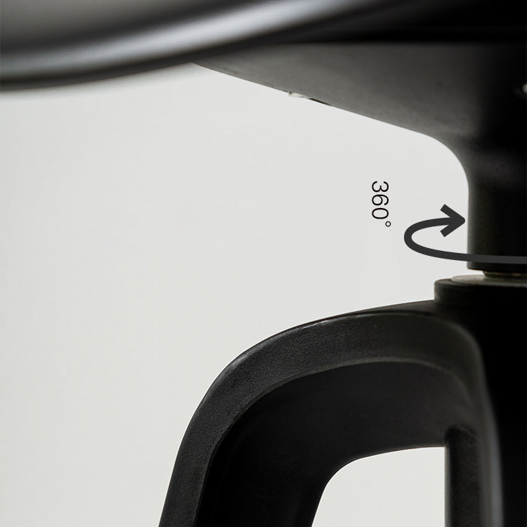 Low Back Plastic Swivel Bar Stool Industrial Armless Stool for Living Room Clearhalo 'Bar Furniture' 'Bar Stools' 'bar_stools' 'furn' 'furn_bar_stools' 'Furniture' 'Kitchen & Dining Furniture' 6557160