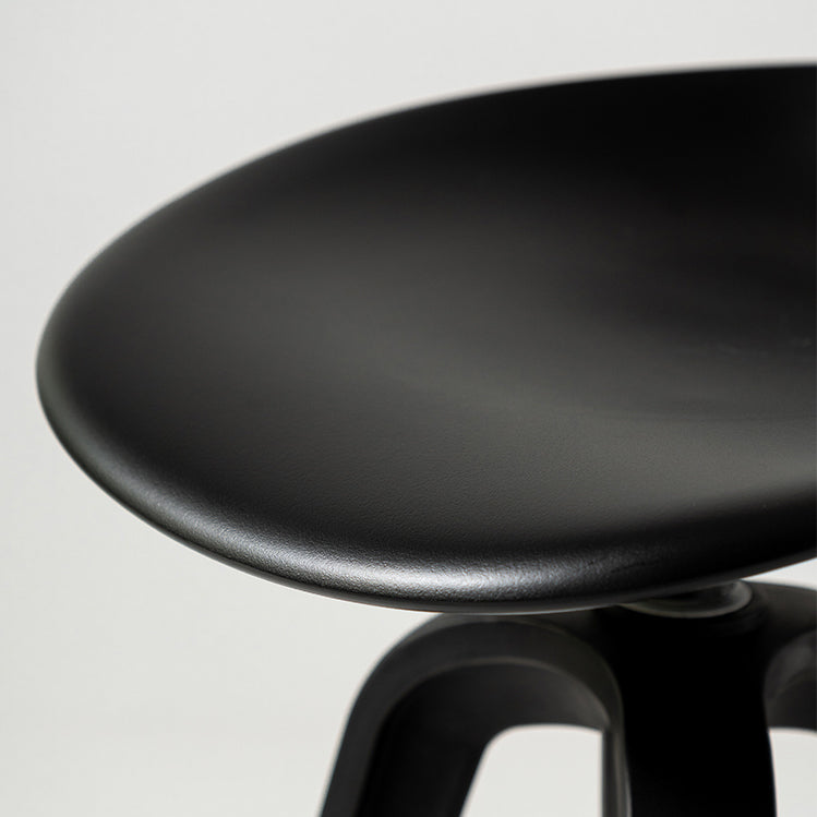 Low Back Plastic Swivel Bar Stool Industrial Armless Stool for Living Room Clearhalo 'Bar Furniture' 'Bar Stools' 'bar_stools' 'furn' 'furn_bar_stools' 'Furniture' 'Kitchen & Dining Furniture' 6557162