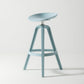 Low Back Plastic Swivel Bar Stool Industrial Armless Stool for Living Room Blue 1 Piece Bar Stool(30"H) Clearhalo 'Bar Furniture' 'Bar Stools' 'bar_stools' 'furn' 'furn_bar_stools' 'Furniture' 'Kitchen & Dining Furniture' 6557180