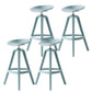 Low Back Plastic Swivel Bar Stool Industrial Armless Stool for Living Room Blue 4 Piece Set Bar Stool(30"H) Clearhalo 'Bar Furniture' 'Bar Stools' 'bar_stools' 'furn' 'furn_bar_stools' 'Furniture' 'Kitchen & Dining Furniture' 6557182