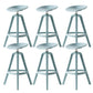 Low Back Plastic Swivel Bar Stool Industrial Armless Stool for Living Room Blue 6 Piece Set Bar Stool(30"H) Clearhalo 'Bar Furniture' 'Bar Stools' 'bar_stools' 'furn' 'furn_bar_stools' 'Furniture' 'Kitchen & Dining Furniture' 6557183