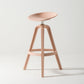 Low Back Plastic Swivel Bar Stool Industrial Armless Stool for Living Room Pink 1 Piece Bar Stool(30"H) Clearhalo 'Bar Furniture' 'Bar Stools' 'bar_stools' 'furn' 'furn_bar_stools' 'Furniture' 'Kitchen & Dining Furniture' 6557185