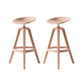 Low Back Plastic Swivel Bar Stool Industrial Armless Stool for Living Room Pink 2 Piece Set Bar Stool(30"H) Clearhalo 'Bar Furniture' 'Bar Stools' 'bar_stools' 'furn' 'furn_bar_stools' 'Furniture' 'Kitchen & Dining Furniture' 6557186