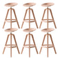 Low Back Plastic Swivel Bar Stool Industrial Armless Stool for Living Room Pink 6 Piece Set Bar Stool(30"H) Clearhalo 'Bar Furniture' 'Bar Stools' 'bar_stools' 'furn' 'furn_bar_stools' 'Furniture' 'Kitchen & Dining Furniture' 6557188