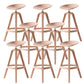 Low Back Plastic Swivel Bar Stool Industrial Armless Stool for Living Room Pink 8 Piece Set Bar Stool(30"H) Clearhalo 'Bar Furniture' 'Bar Stools' 'bar_stools' 'furn' 'furn_bar_stools' 'Furniture' 'Kitchen & Dining Furniture' 6557189