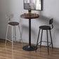 Modern Armless Backrest Counter Stool Iron Bar Stool with Pedal for Milk Tea Shop Clearhalo 'Bar Furniture' 'Bar Stools' 'bar_stools' 'furn' 'furn_bar_stools' 'Furniture' 'Kitchen & Dining Furniture' 6557247