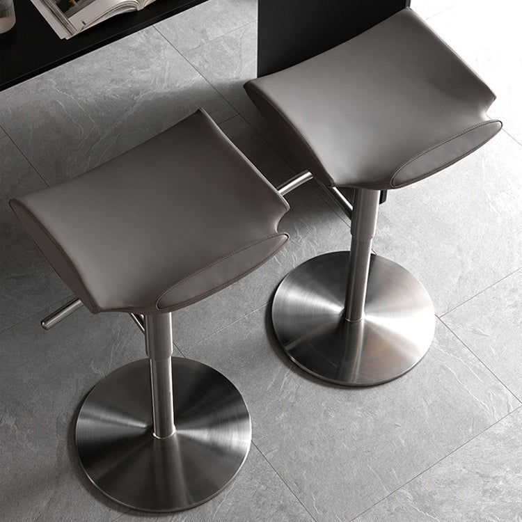 Contemporary Backless Dining Stool Adjustable Height Bar Stool with Footrest Clearhalo 'Bar Furniture' 'Bar Stools' 'bar_stools' 'furn' 'furn_bar_stools' 'Furniture' 'Kitchen & Dining Furniture' 6557296