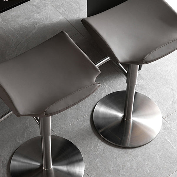 Contemporary Backless Dining Stool Adjustable Height Bar Stool with Footrest Clearhalo 'Bar Furniture' 'Bar Stools' 'bar_stools' 'furn' 'furn_bar_stools' 'Furniture' 'Kitchen & Dining Furniture' 6557297