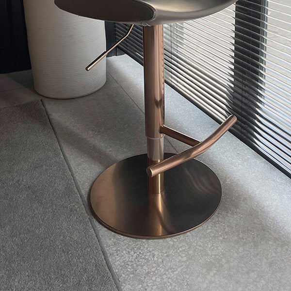 Contemporary Backless Dining Stool Adjustable Height Bar Stool with Footrest Clearhalo 'Bar Furniture' 'Bar Stools' 'bar_stools' 'furn' 'furn_bar_stools' 'Furniture' 'Kitchen & Dining Furniture' 6557301