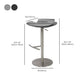 Contemporary Backless Dining Stool Adjustable Height Bar Stool with Footrest Clearhalo 'Bar Furniture' 'Bar Stools' 'bar_stools' 'furn' 'furn_bar_stools' 'Furniture' 'Kitchen & Dining Furniture' 6557318
