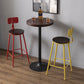 Modern Armless Backrest Counter Stool Iron Bar Stool with Seat and Pedal for Cafe Clearhalo 'Bar Furniture' 'Bar Stools' 'bar_stools' 'furn' 'furn_bar_stools' 'Furniture' 'Kitchen & Dining Furniture' 6557321