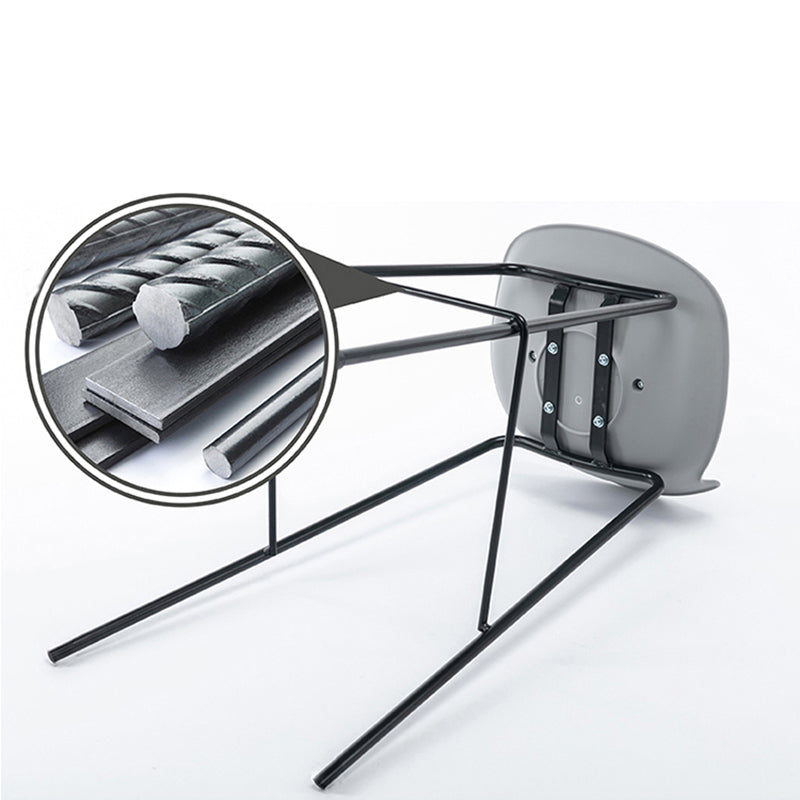 Contemporary Metal Frame Bar Stool Low Back PU Leather Bar Stool for Living Room Clearhalo 'Bar Furniture' 'Bar Stools' 'bar_stools' 'furn' 'furn_bar_stools' 'Furniture' 'Kitchen & Dining Furniture' 6557371