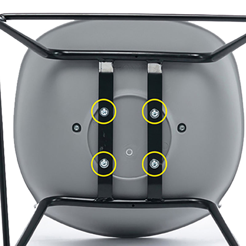 Contemporary Metal Frame Bar Stool Low Back PU Leather Bar Stool for Living Room Clearhalo 'Bar Furniture' 'Bar Stools' 'bar_stools' 'furn' 'furn_bar_stools' 'Furniture' 'Kitchen & Dining Furniture' 6557378