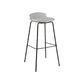 Contemporary Metal Frame Bar Stool Low Back PU Leather Bar Stool for Living Room White Black 1 Piece Clearhalo 'Bar Furniture' 'Bar Stools' 'bar_stools' 'furn' 'furn_bar_stools' 'Furniture' 'Kitchen & Dining Furniture' 6557390