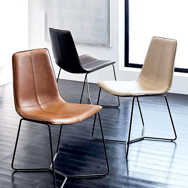 Modern Backrest Armless Counter Stool Iron Bar Stool with Cushion and Pedal