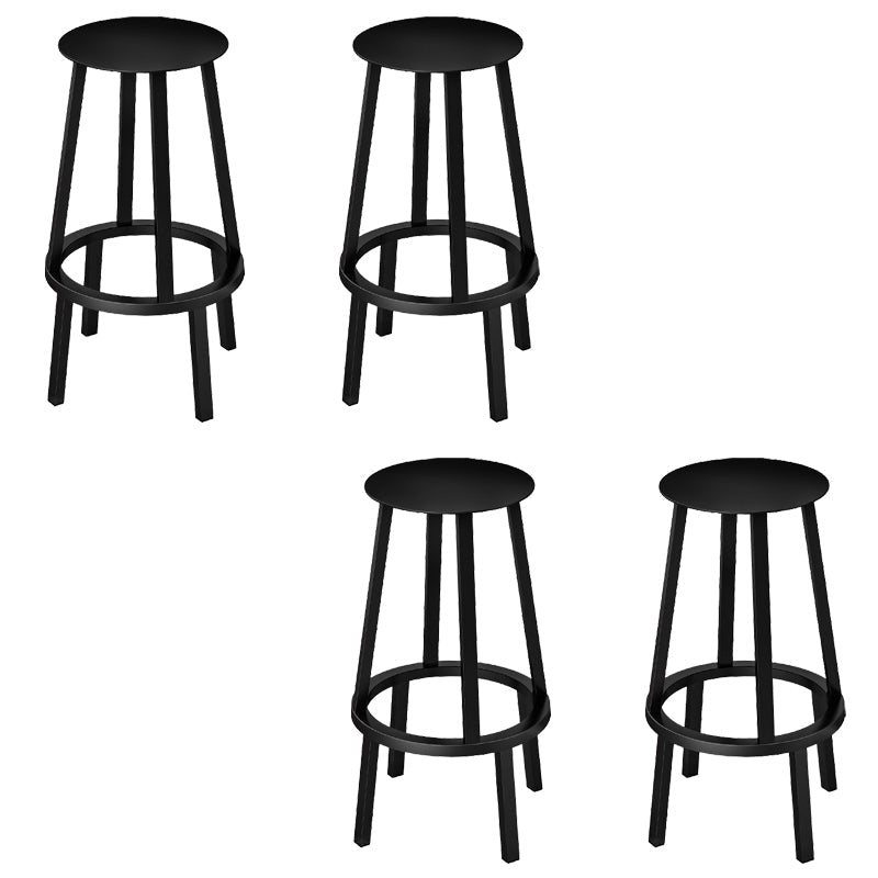 Industriële roteerbare rugloze tegenstoel ijzeren barkruk met pedaal voor bar