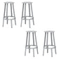 Industrial Rotatable Backless Counter Stool Iron Bar Stool with  Pedal for Bar