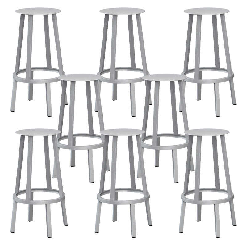 Industriële roteerbare rugloze tegenstoel ijzeren barkruk met pedaal voor bar