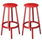Industrial Rotatable Backless Counter Stool Iron Bar Stool with  Pedal for Bar