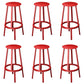 Industrial Rotatable Backless Counter Stool Iron Bar Stool with  Pedal for Bar