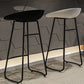 Modern Armless Backrest Counter Stool Iron Bar Stool with Acrylic Seat and Pedal for Bar