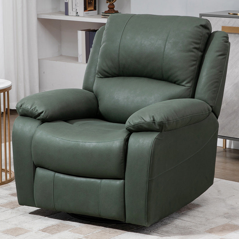 Solid Color Standard Recliner Modern Minimalist Home Single Recliner Blackish Green Clearhalo 'Chairs & Seating' 'furn' 'furn_recliners' 'Furniture' 'Living Room Furniture' 'Recliners' 6558071