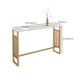Mesa estilo barra con altura de barra, mesa con base metálica para sala de estar