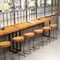 Modern Bar Height Table Solid Wood Top Bistro Bar Table for Living Room Clearhalo 'Bar Furniture' 'Bar Tables' 'bar_tables' 'furn' 'furn_bar_tables' 'Furniture' 'Kitchen & Dining Furniture' 6560133