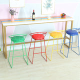 Mesa de altura de barra moderna mesa de barra de bistro de madera maciza con base de metal