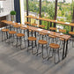 Modern Bar Height Table Solid Wood Top Bistro Pub Table with Sled Base Clearhalo 'Bar Furniture' 'Bar Tables' 'bar_tables' 'furn' 'furn_bar_tables' 'Furniture' 'Kitchen & Dining Furniture' 6560275