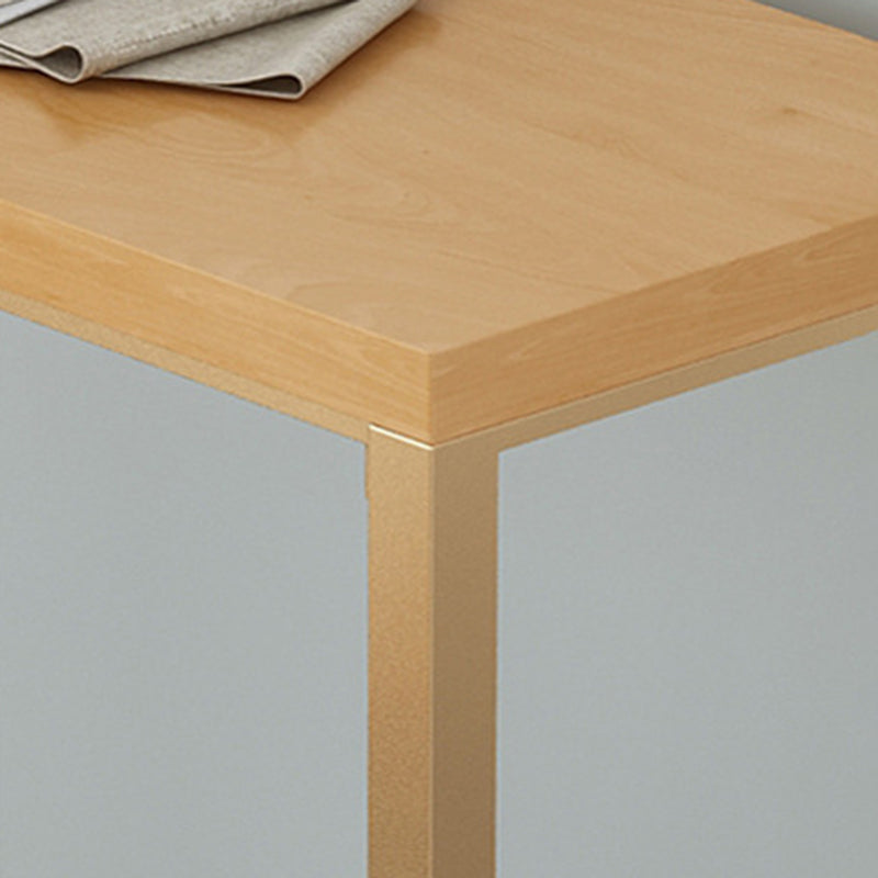 Glam Bar Height Table Solid Wood Top Bistro Bar Table with Trestle Base Clearhalo 'Bar Furniture' 'Bar Tables' 'bar_tables' 'furn' 'furn_bar_tables' 'Furniture' 'Kitchen & Dining Furniture' 6560297