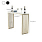 Glam Bar Height Table Faux Marble Top Bistro Bar Table with Double Pedestal Base Clearhalo 'Bar Furniture' 'Bar Tables' 'bar_tables' 'furn' 'furn_bar_tables' 'Furniture' 'Kitchen & Dining Furniture' 6560318