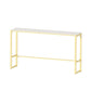 Faux Marble Top Bar Height Table Glam Style Bistro Table for Patio Use Clearhalo 'Bar Furniture' 'Bar Tables' 'bar_tables' 'furn' 'furn_bar_tables' 'Furniture' 'Kitchen & Dining Furniture' 6560361