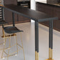 Tavolo da bar Glam Bar Altezza Tavolo da bar bistrot con piano in legno massello con base a doppio piedistallo