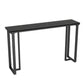 Industrial Bar Height Table Stone Top Bistro Table with Black Base Black-Gold Without Chairs Clearhalo 'Bar Furniture' 'Bar Tables' 'bar_tables' 'furn' 'furn_bar_tables' 'Furniture' 'Kitchen & Dining Furniture' 6560449