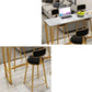 Faux Marble Bar Height Table Modern Style Bistro Table for Living Room Clearhalo 'Bar Furniture' 'Bar Tables' 'bar_tables' 'furn' 'furn_bar_tables' 'Furniture' 'Kitchen & Dining Furniture' 6560507