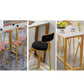 Faux Marble Bar Height Table Modern Style Bistro Table for Living Room Clearhalo 'Bar Furniture' 'Bar Tables' 'bar_tables' 'furn' 'furn_bar_tables' 'Furniture' 'Kitchen & Dining Furniture' 6560508