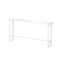 Modern Bar-Height Table Faux Marble Top Bistro Table for Patio Use White Without Chairs Clearhalo 'Bar Furniture' 'Bar Tables' 'bar_tables' 'furn' 'furn_bar_tables' 'Furniture' 'Kitchen & Dining Furniture' 6560543